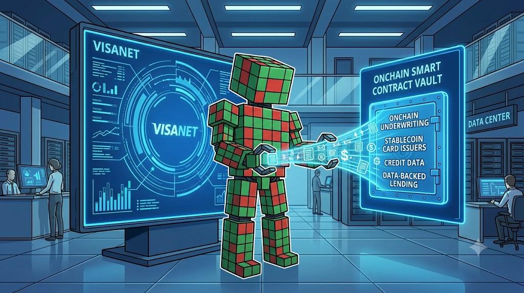 Visa robot links settlement data with onchain credit lending protocols