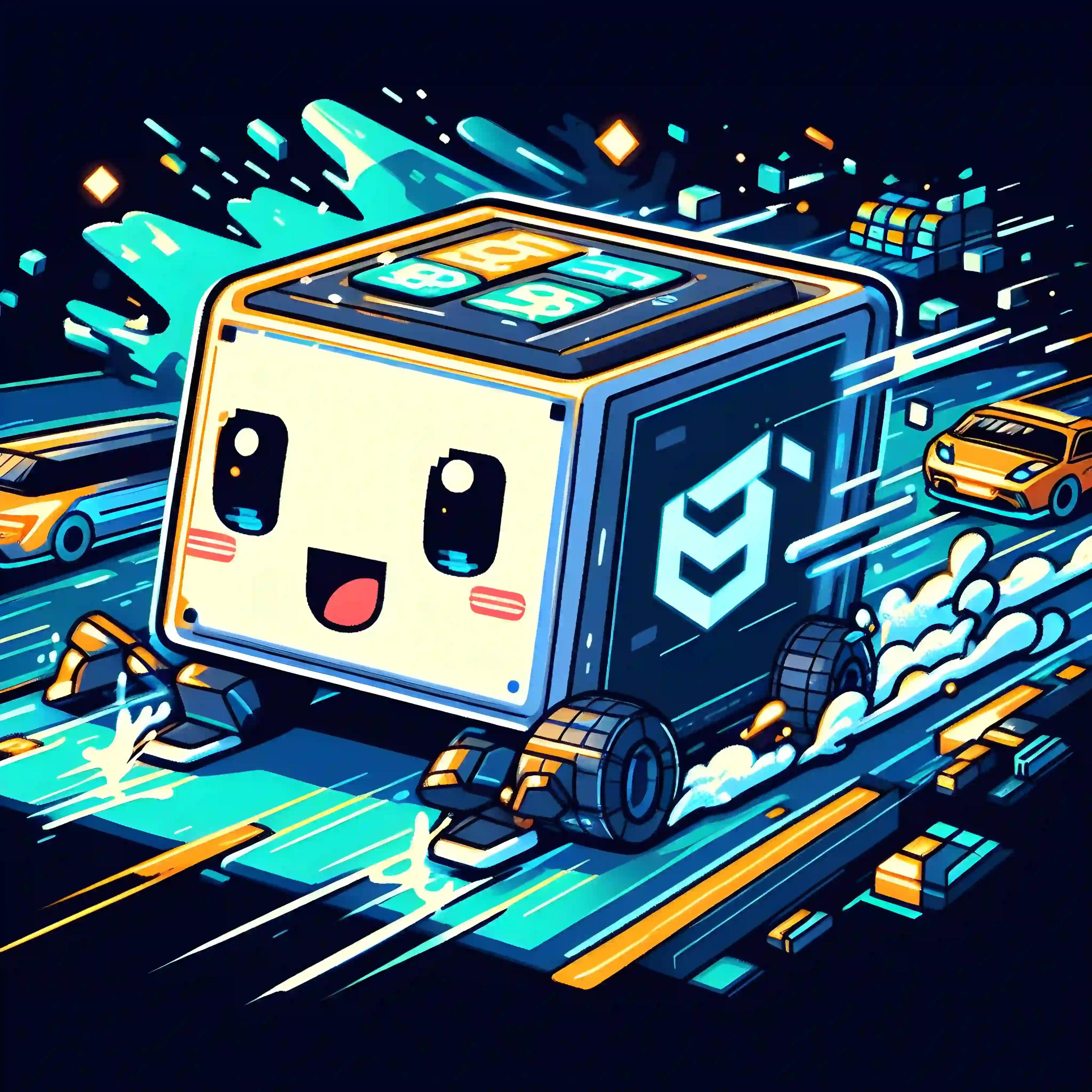 Action-packed robot zooming on track while trading can you have a crypto wallet under 18