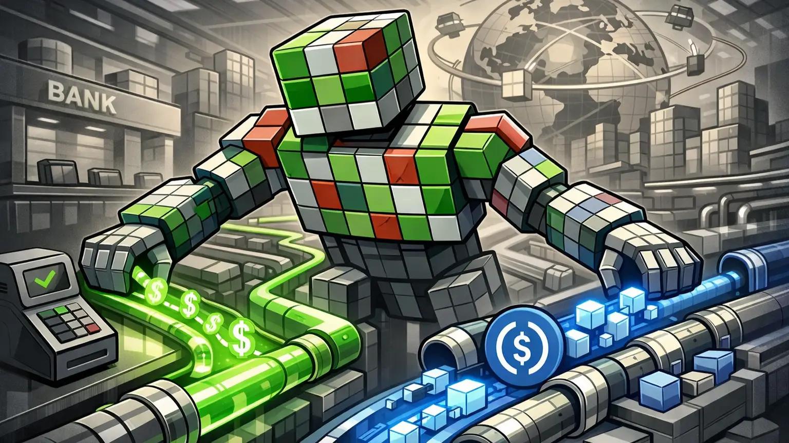 Blockchain transition powered by digital robot