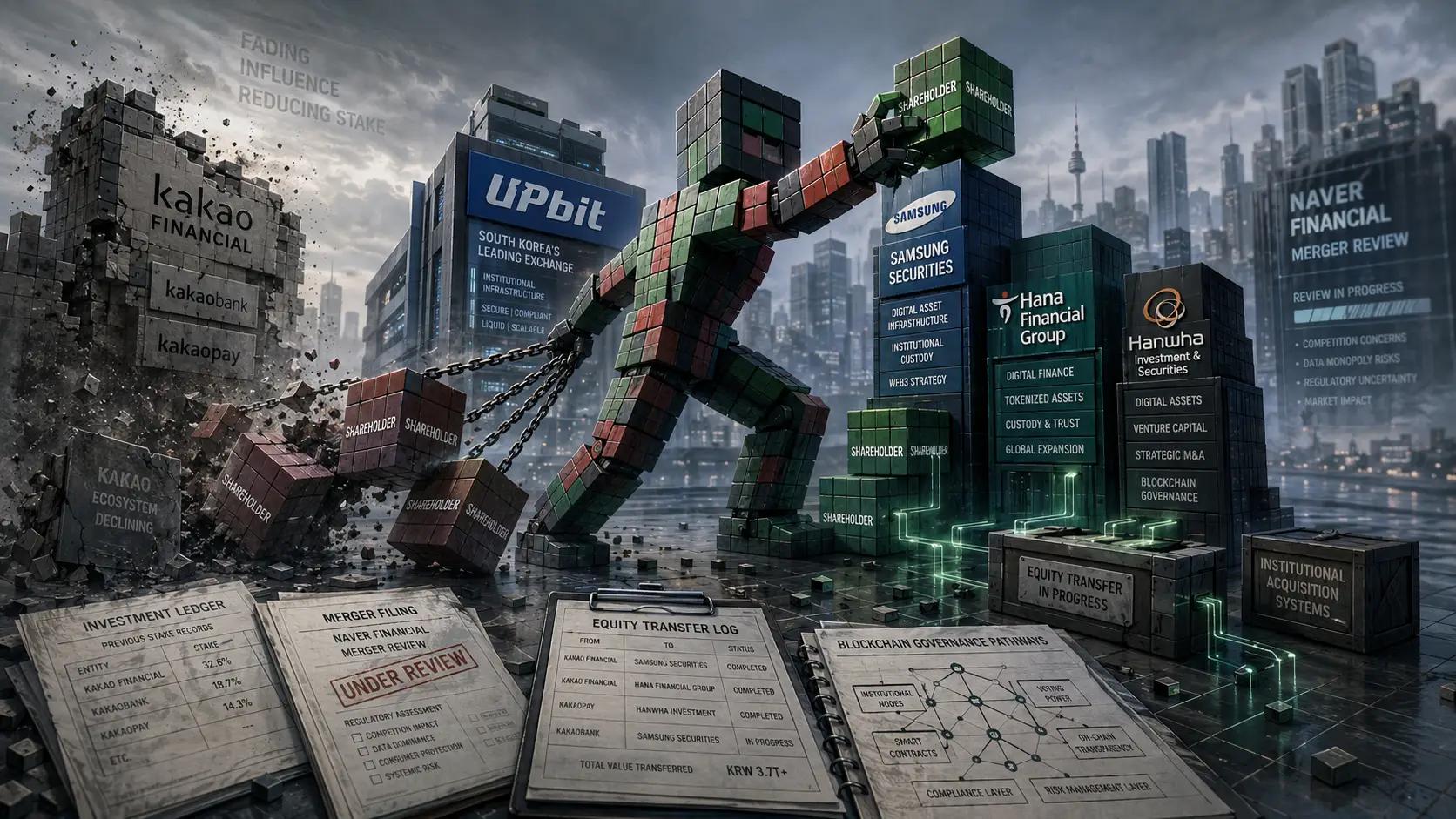 Corporate takeover in a futuristic city