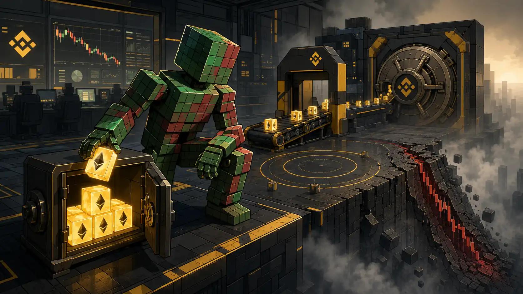 Crypto heist in a futuristic vault