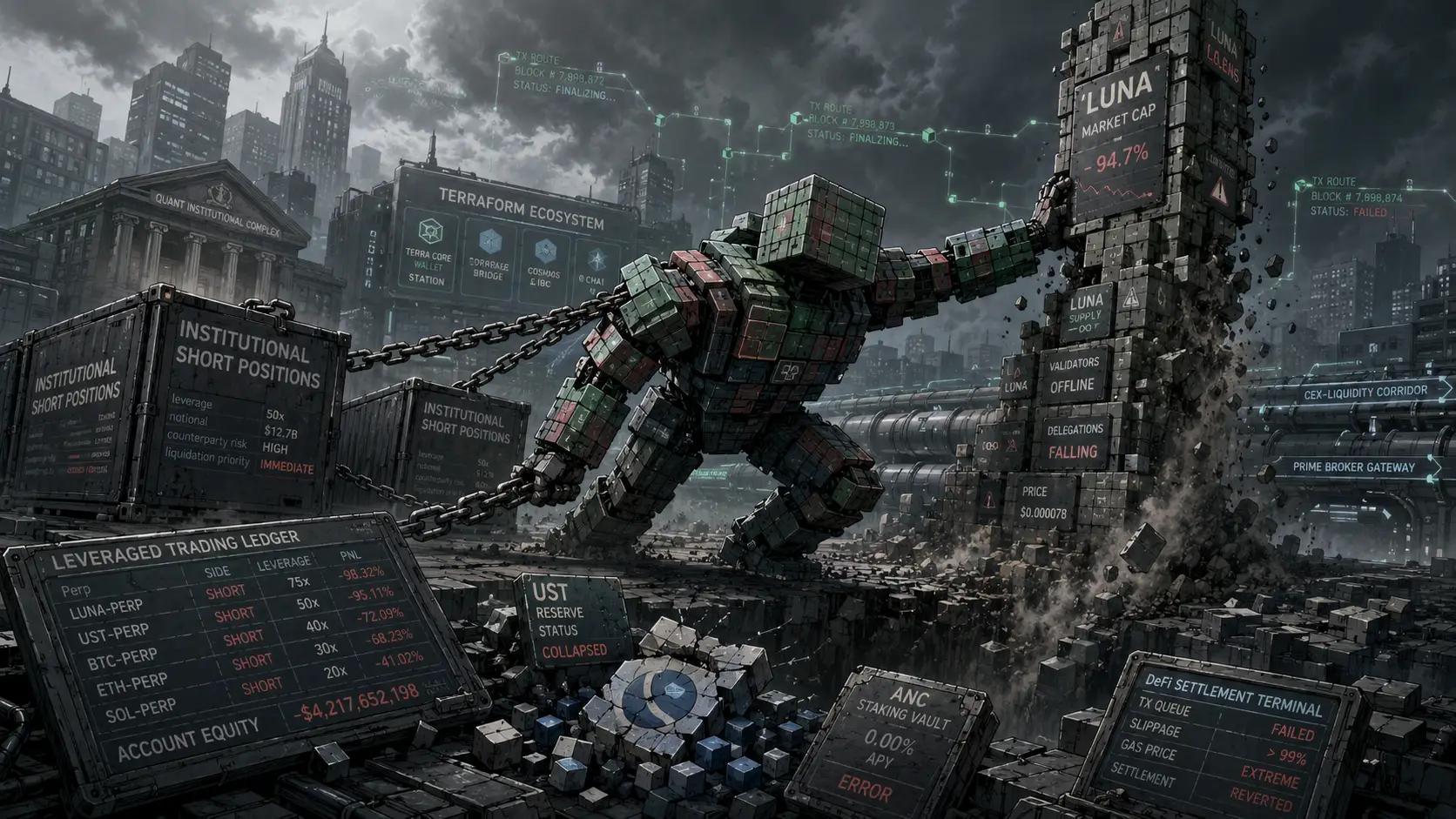 Crypto market crash and collapsing system