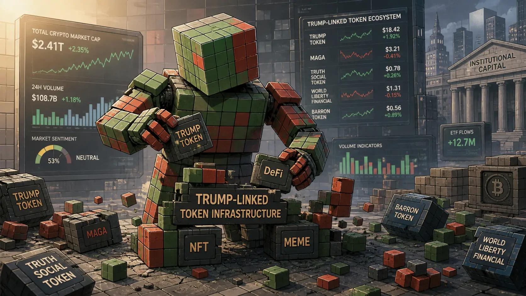 Crypto market recovery in voxel style