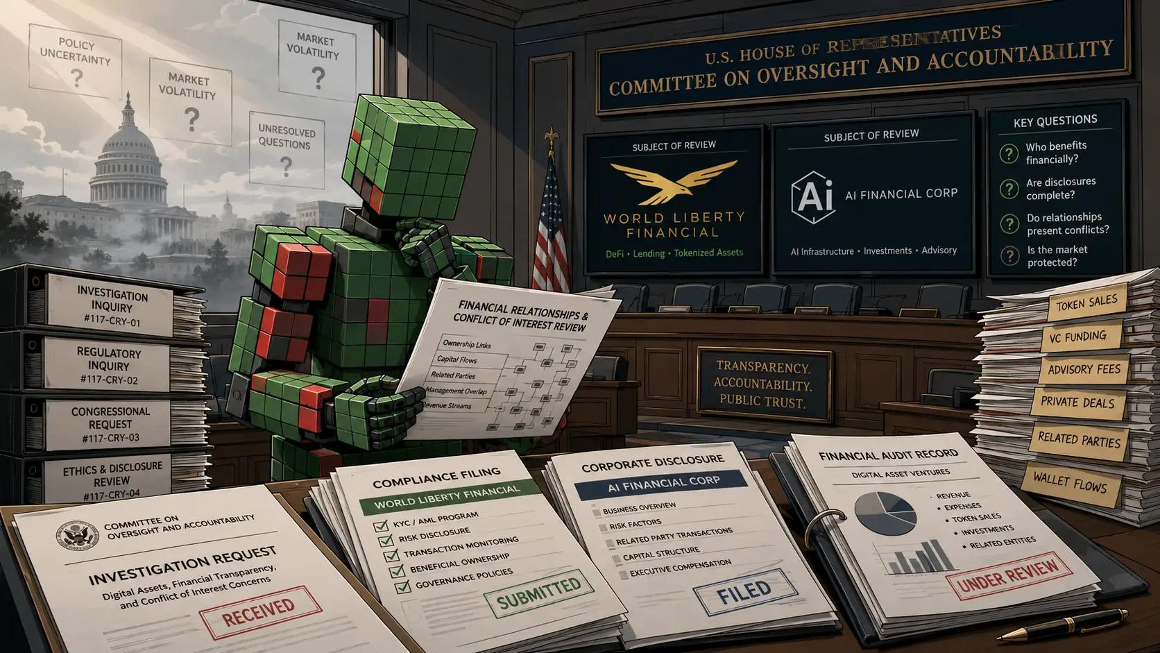Crypto oversight in congressional hearing room