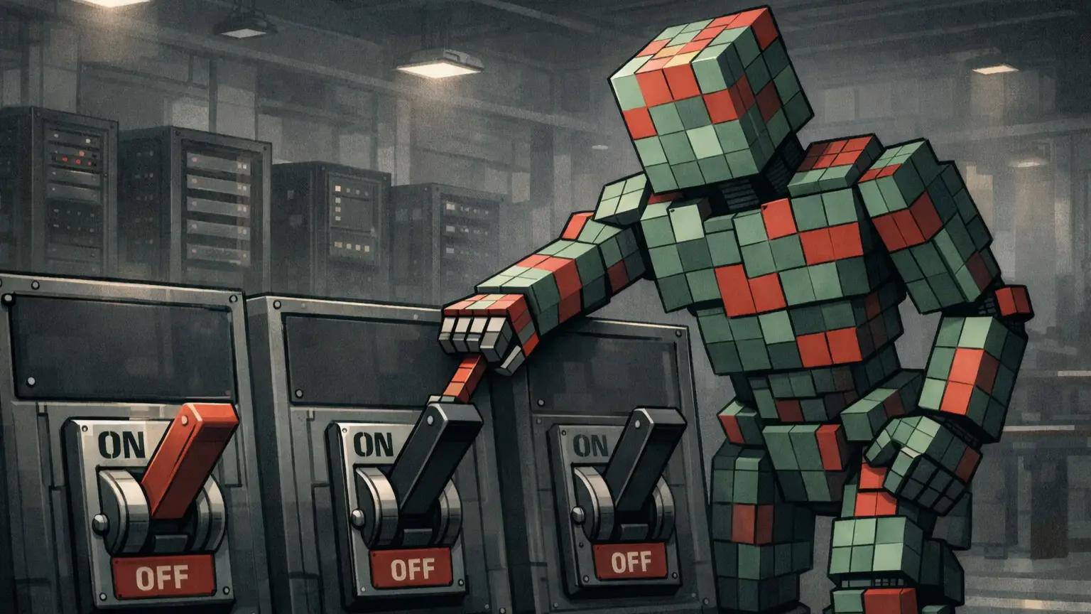 Crypto shutdowns 2026 robot closing platforms in structured sequence