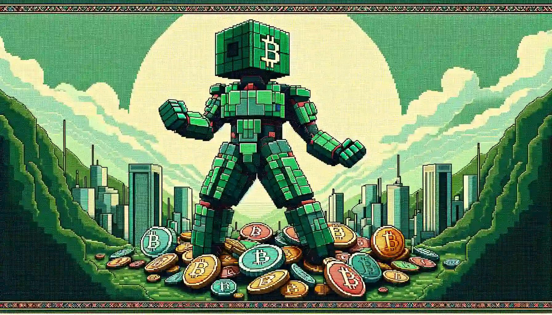 Cubic robot bitcoin big players atop billion-dollar Bitcoin coins