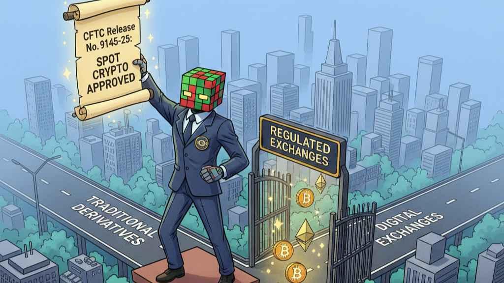 Cubic robot opening a regulated path for spot crypto trading in the US.