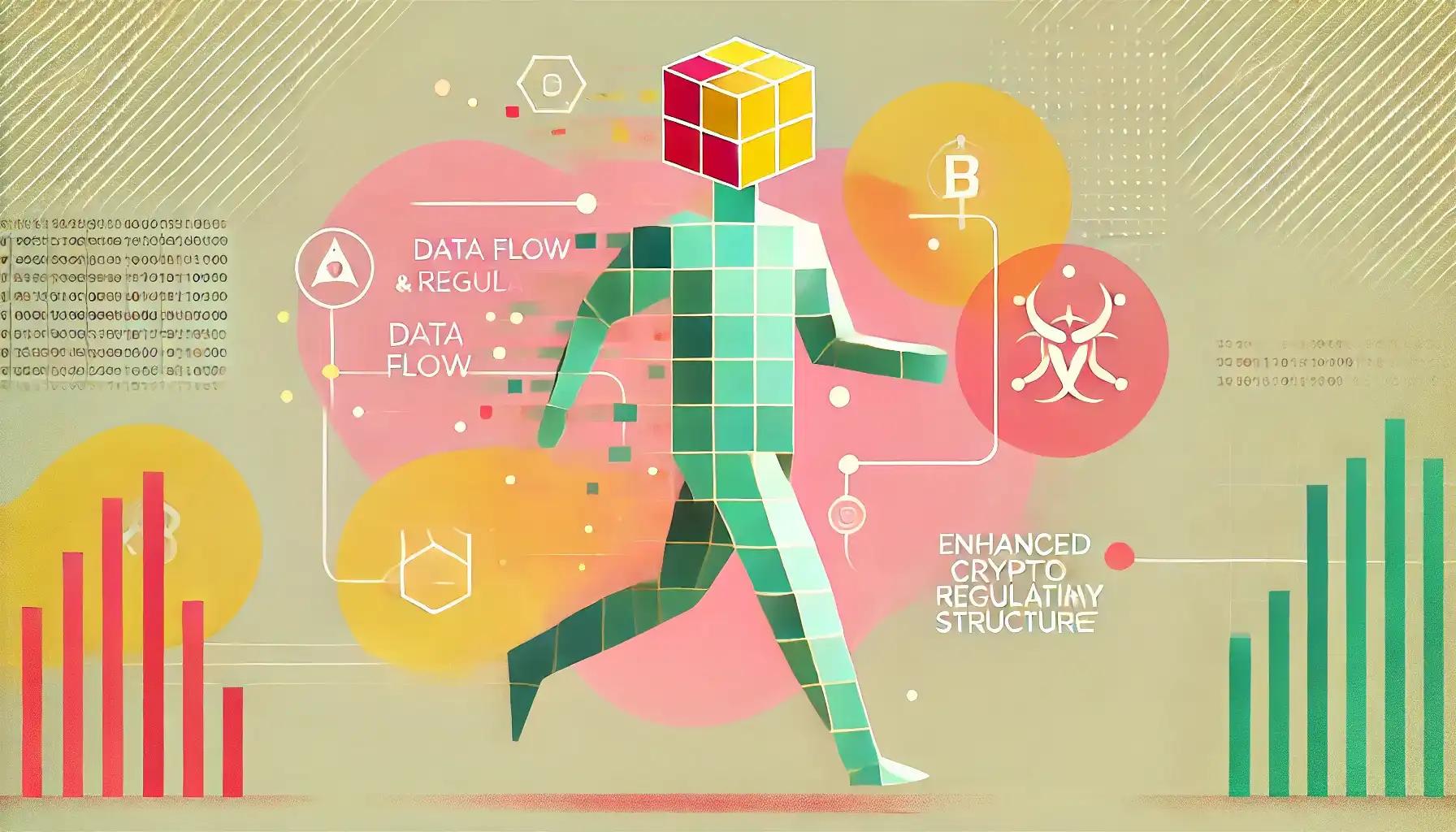 Flat design robot catalyzes regulatory shift amid gentle pastel