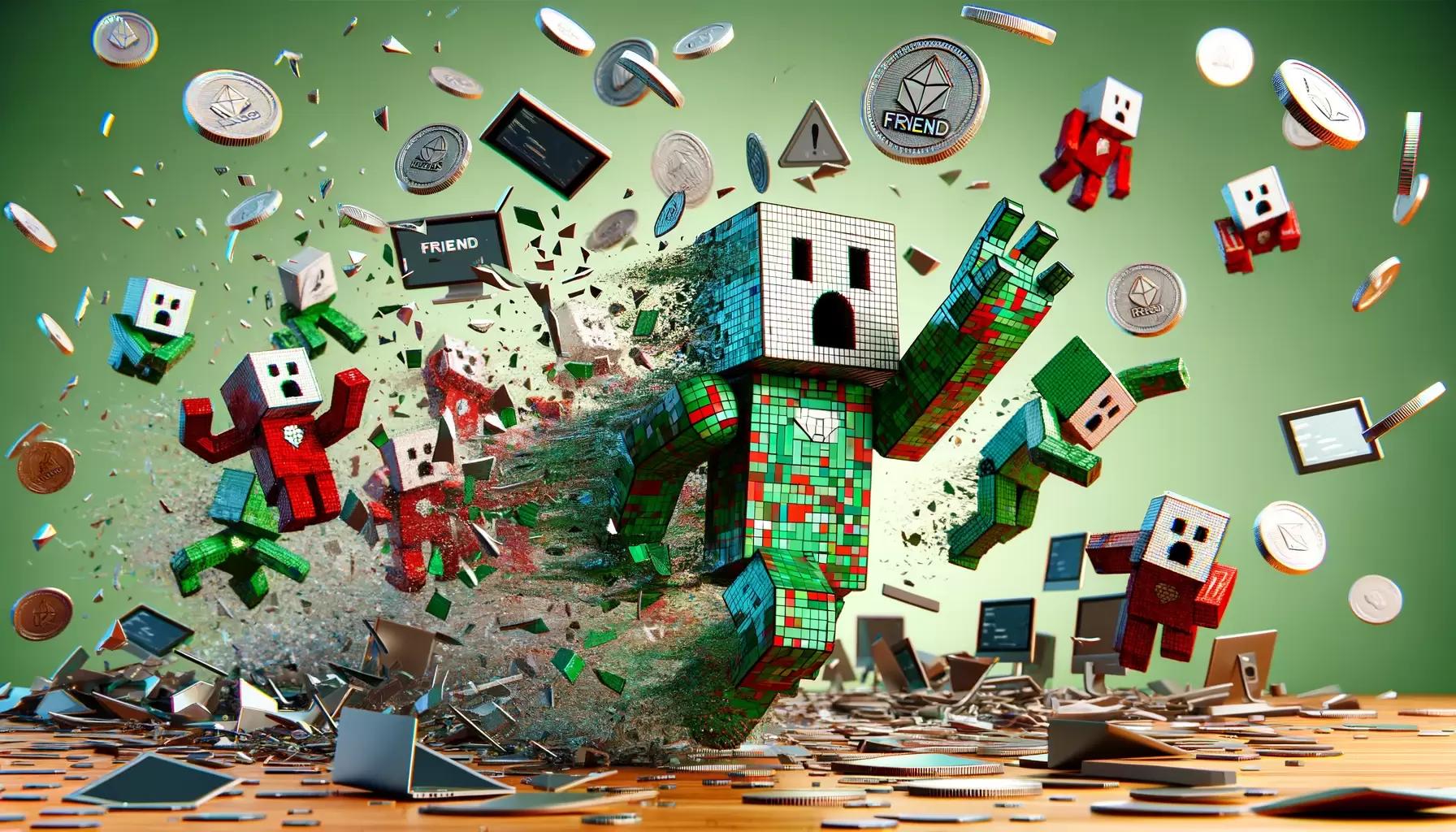 Friend tech chaos token crash, robot havoc