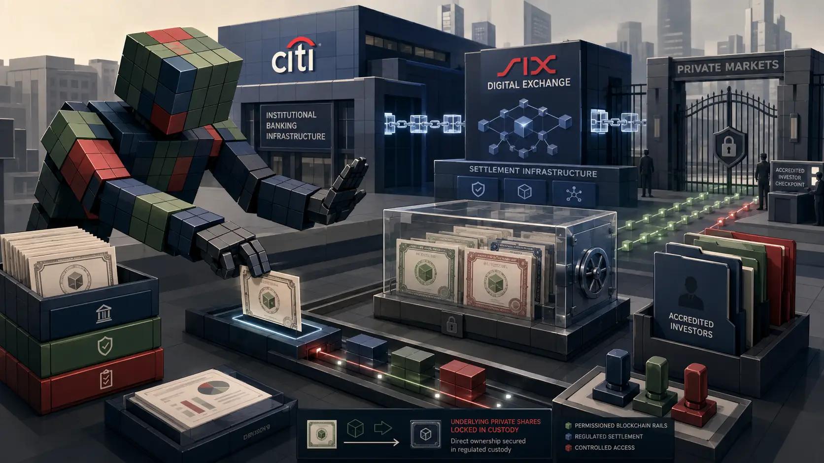 Futuristic digital financial infrastructure visualization