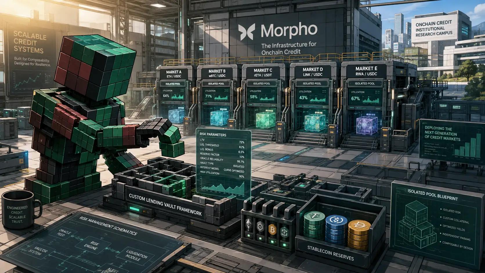 Futuristic onchain credit infrastructure lab