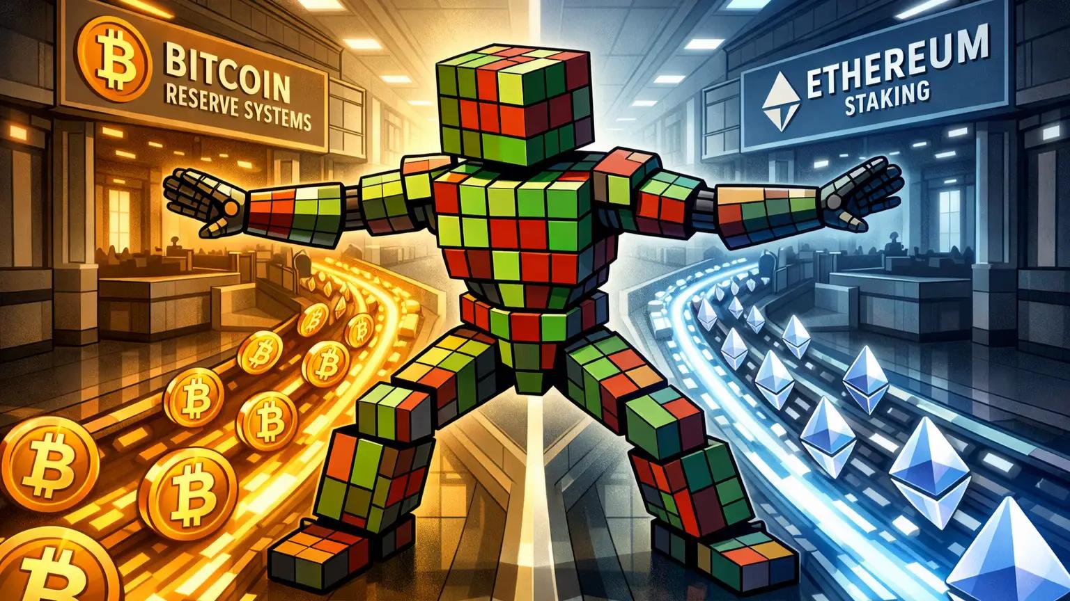 Institutional split between bitcoin and ethereum reshapes coin market cap