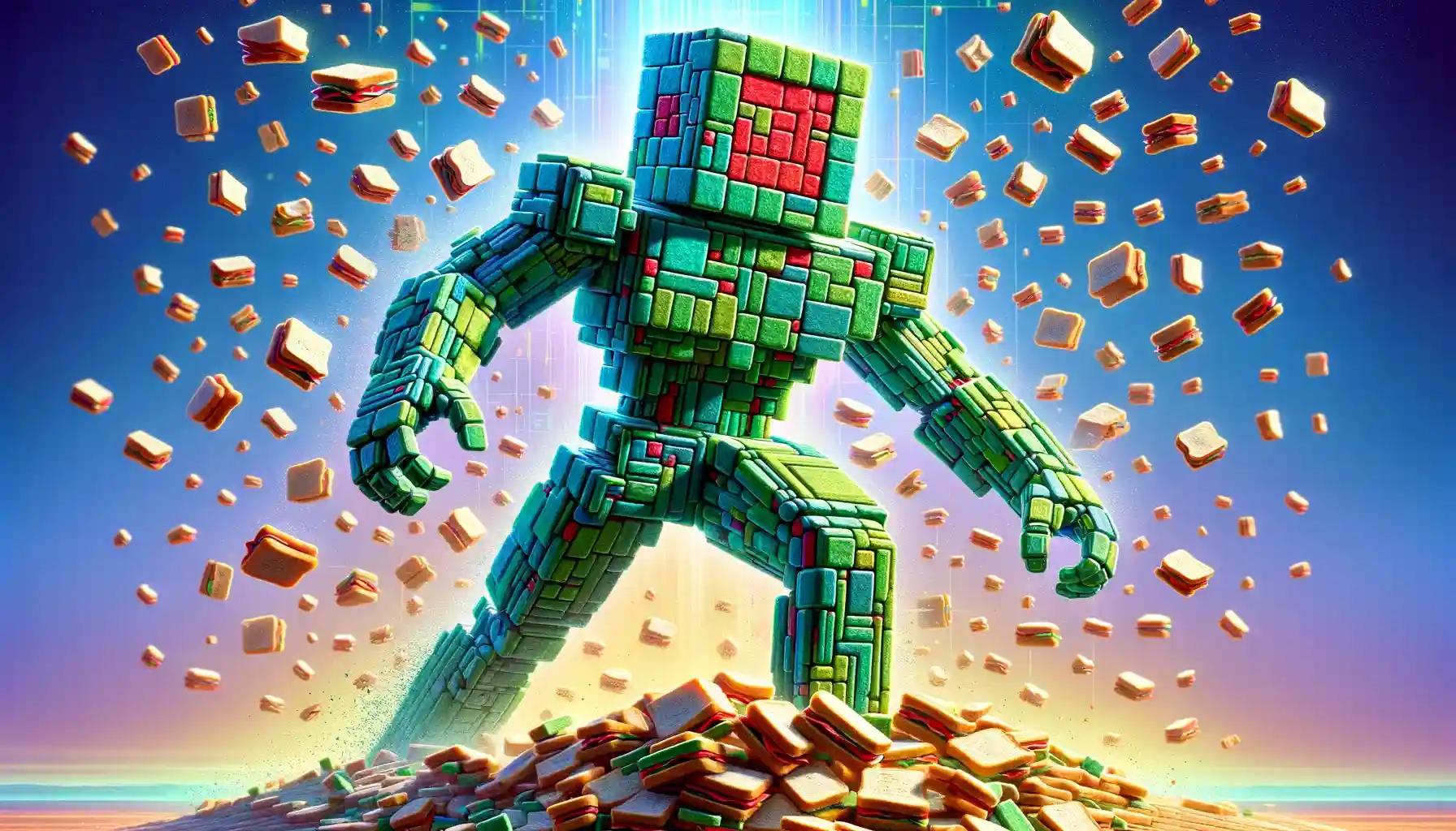 Mosaic robot triumphs over broken sandwich validator misconduct