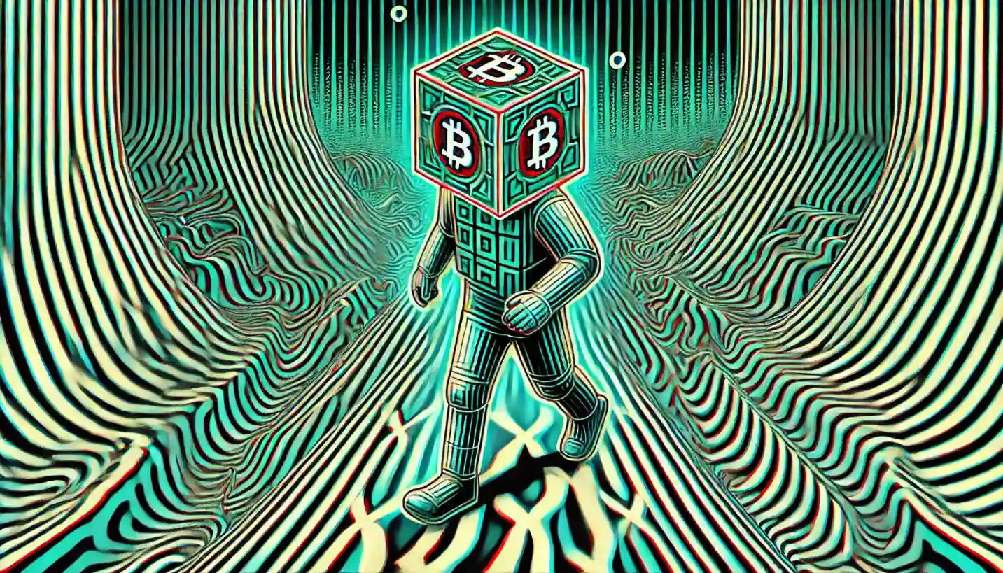Op-art robot navigates shifting financial maze of crypto custody
