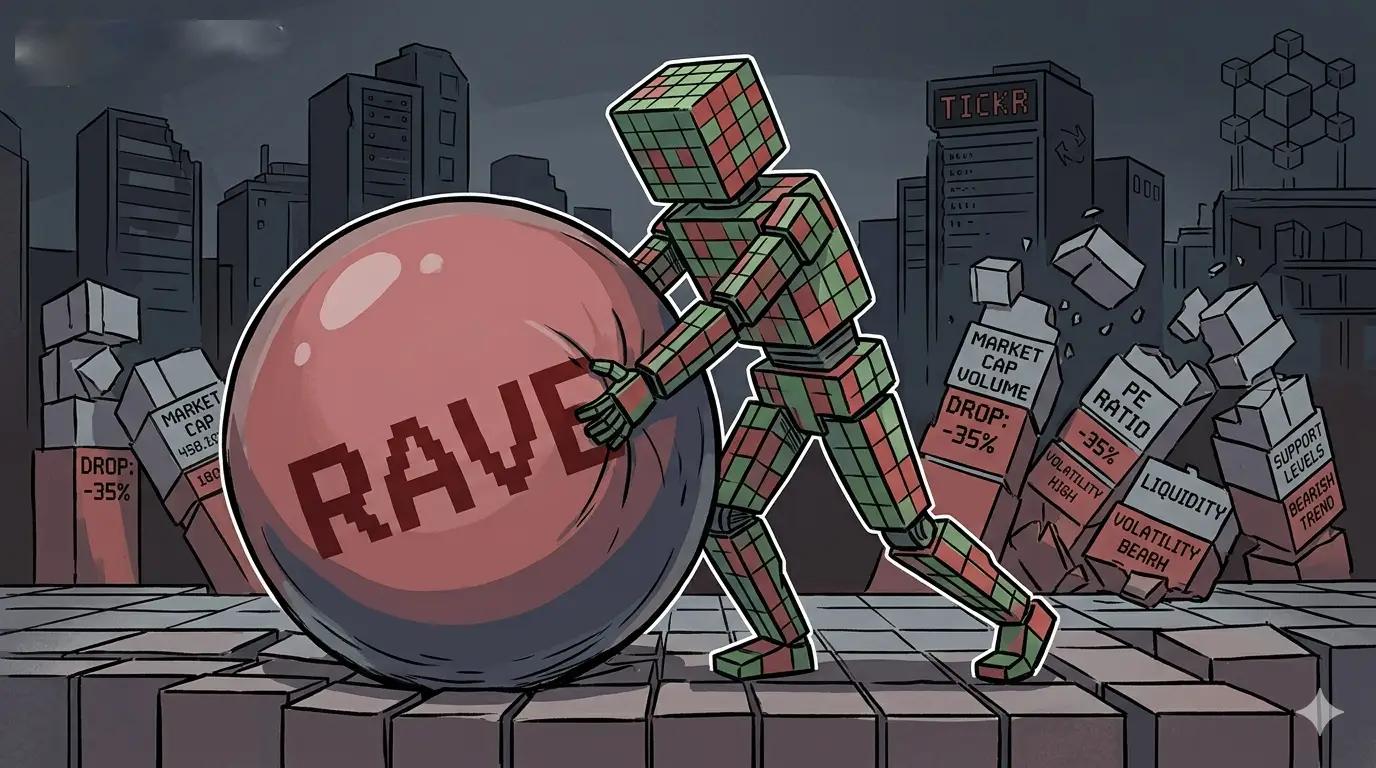 RAVE price collapse follows extreme coin market cap surge