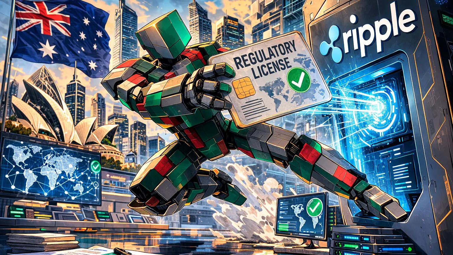Ripple Payments robot installs Australia license during cross-border finance expansion.