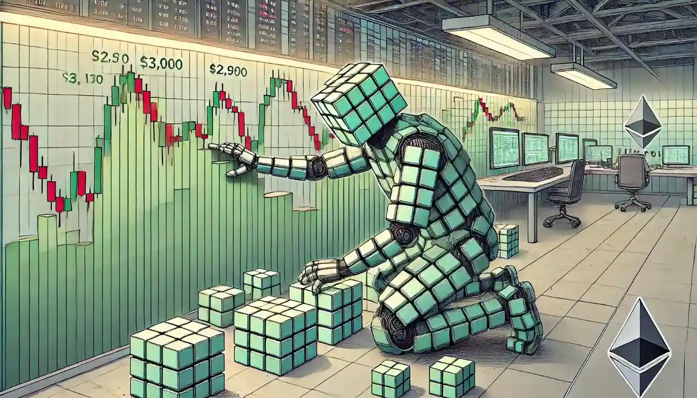 Robot adjusts Ethereum support bars to reflect shifting technical market levels