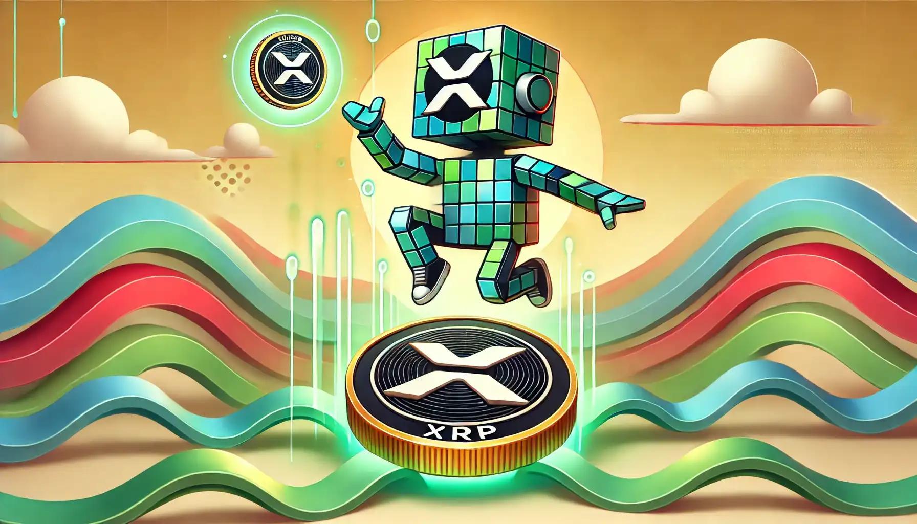 Robot balancing on a spinning crypto coin