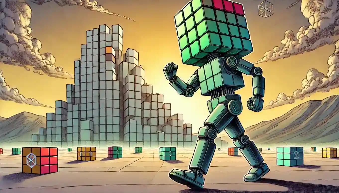 Robot carries Solana block toward ETF gateway as institutional demand rises
