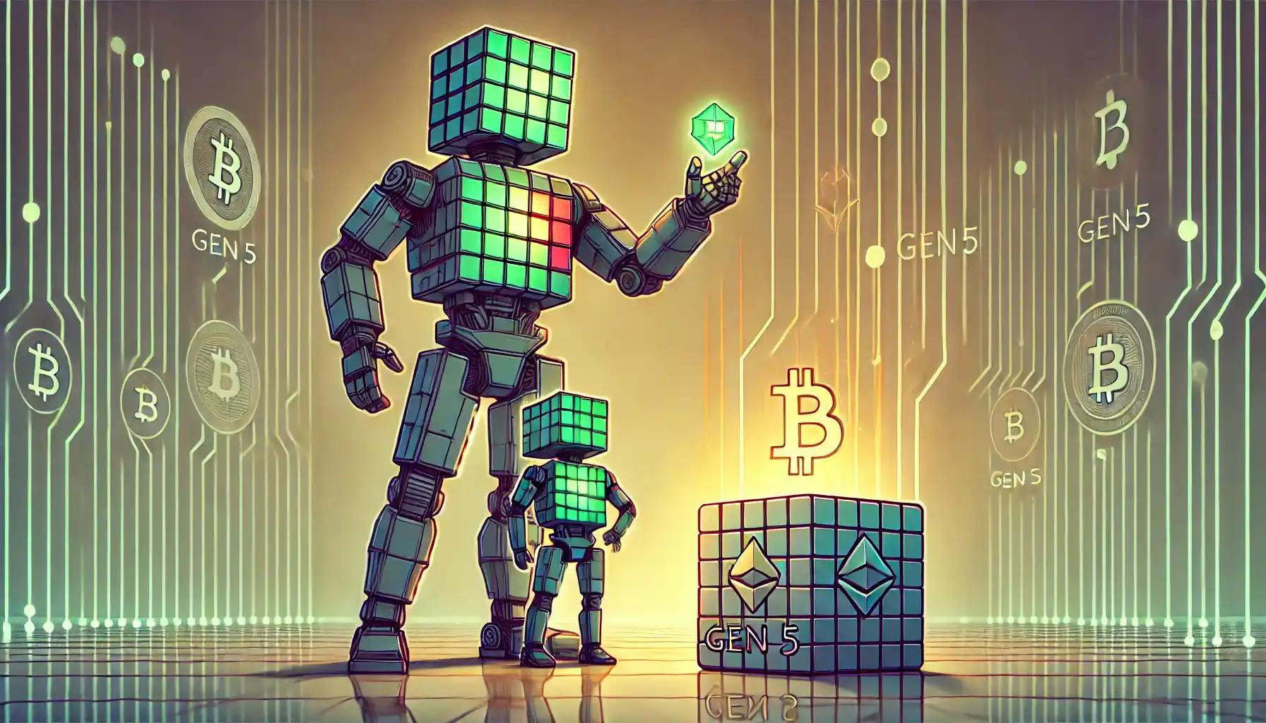 Robot comparing old Nano S and new Gen5 to symbolize user exclusion