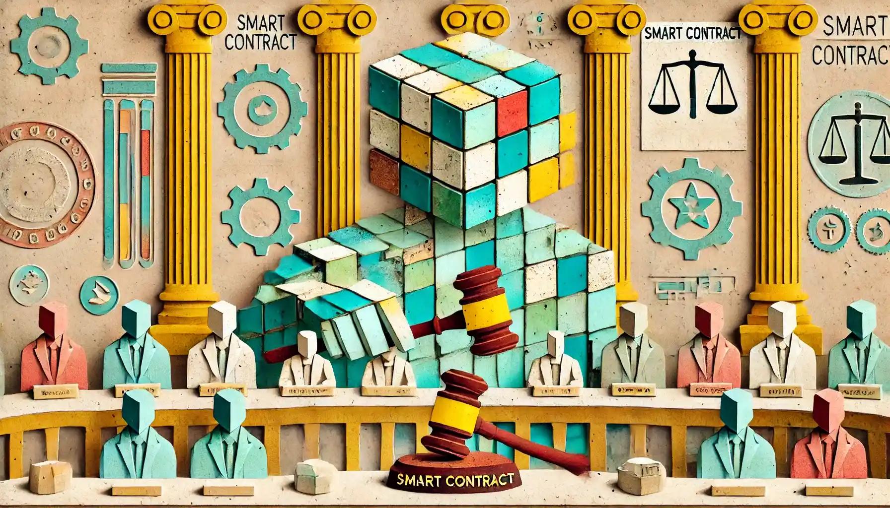 Robot enacts crypto bill using smart contract gavel