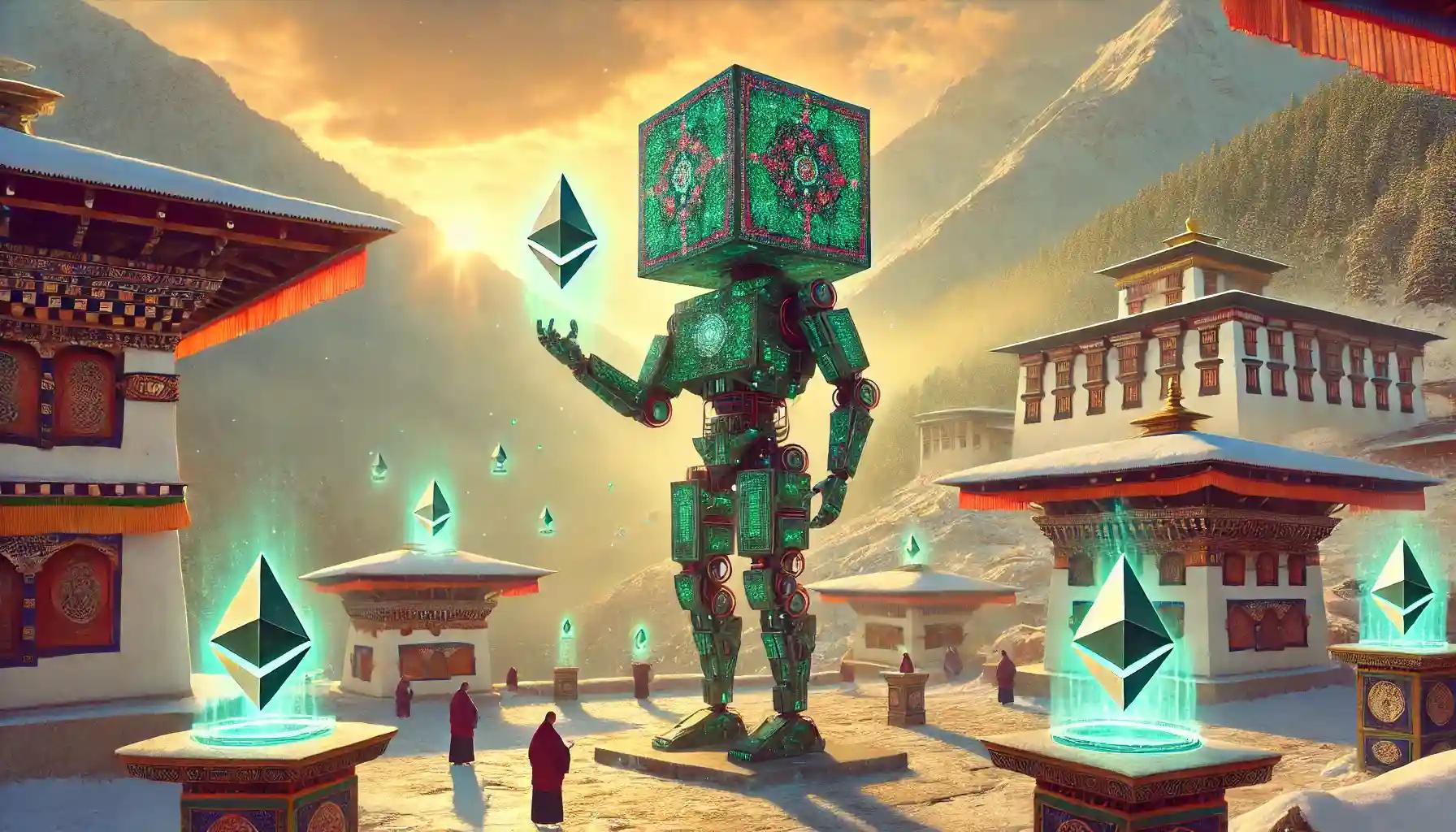 Robot engraves Ethereum identity nodes across Bhutan blockchain landscape