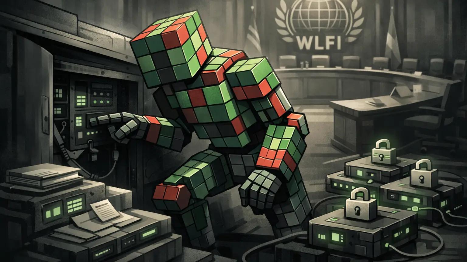 Robot explores hidden control panel in chamber