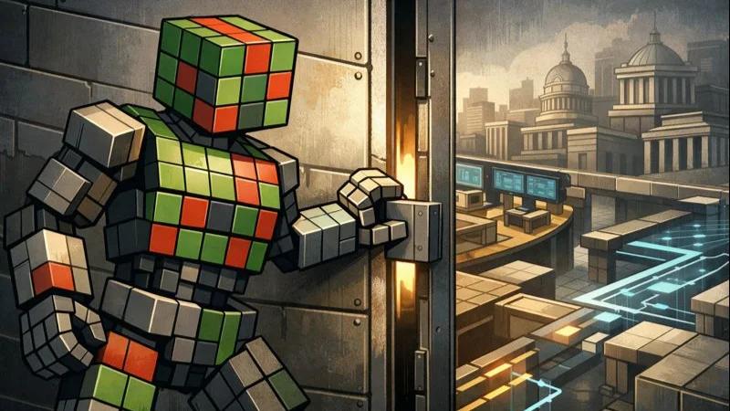 Robot halts gateway reflecting institutional crypto price index caution