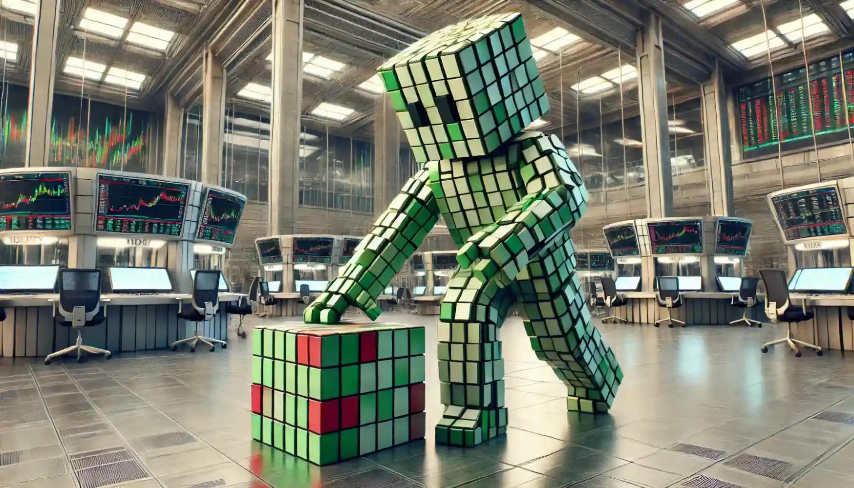 Robot inserts Solana asset cube into institutional etf vault module