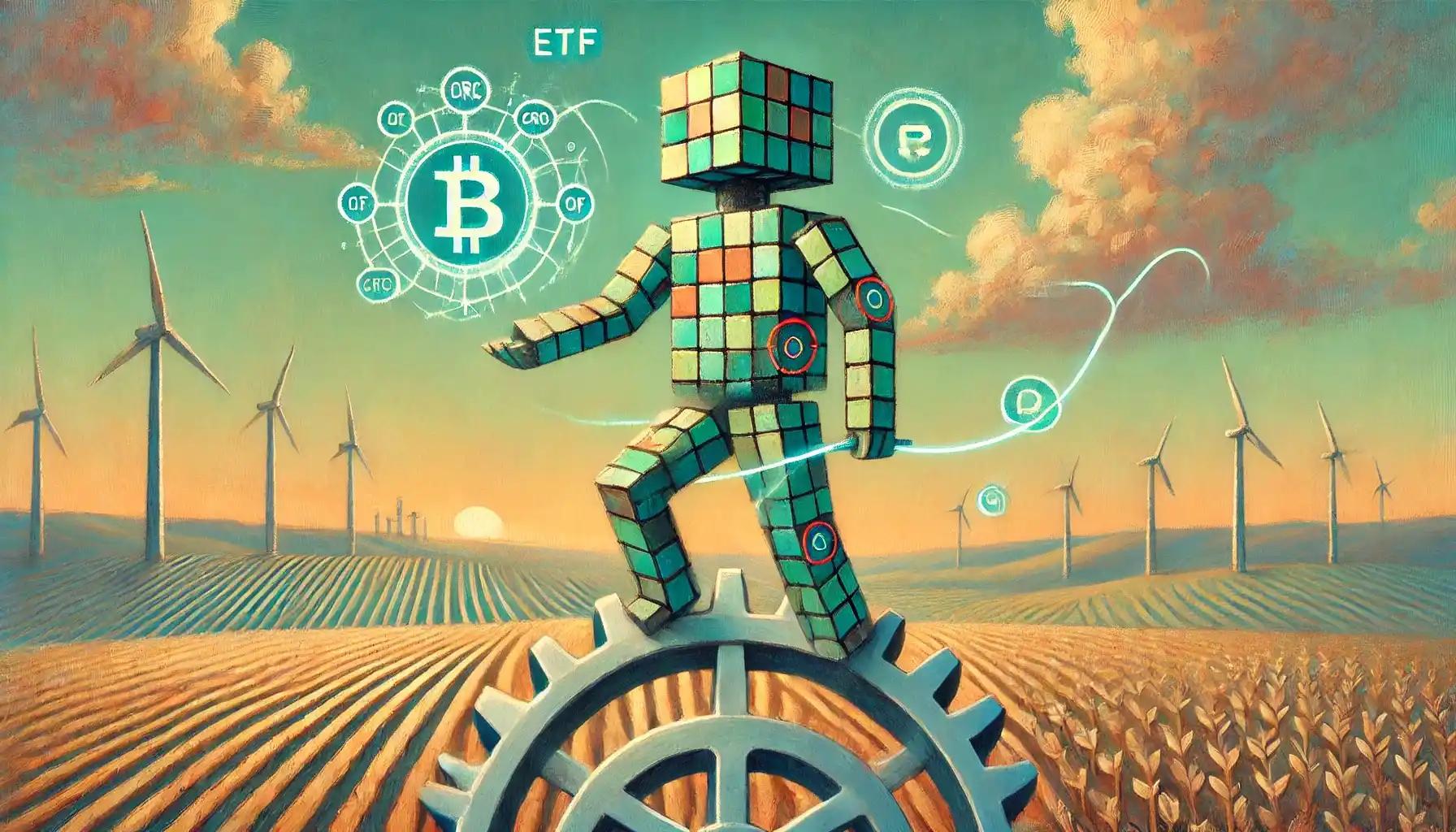 Robot lassos Bitcoin and CRO over ETF farmland