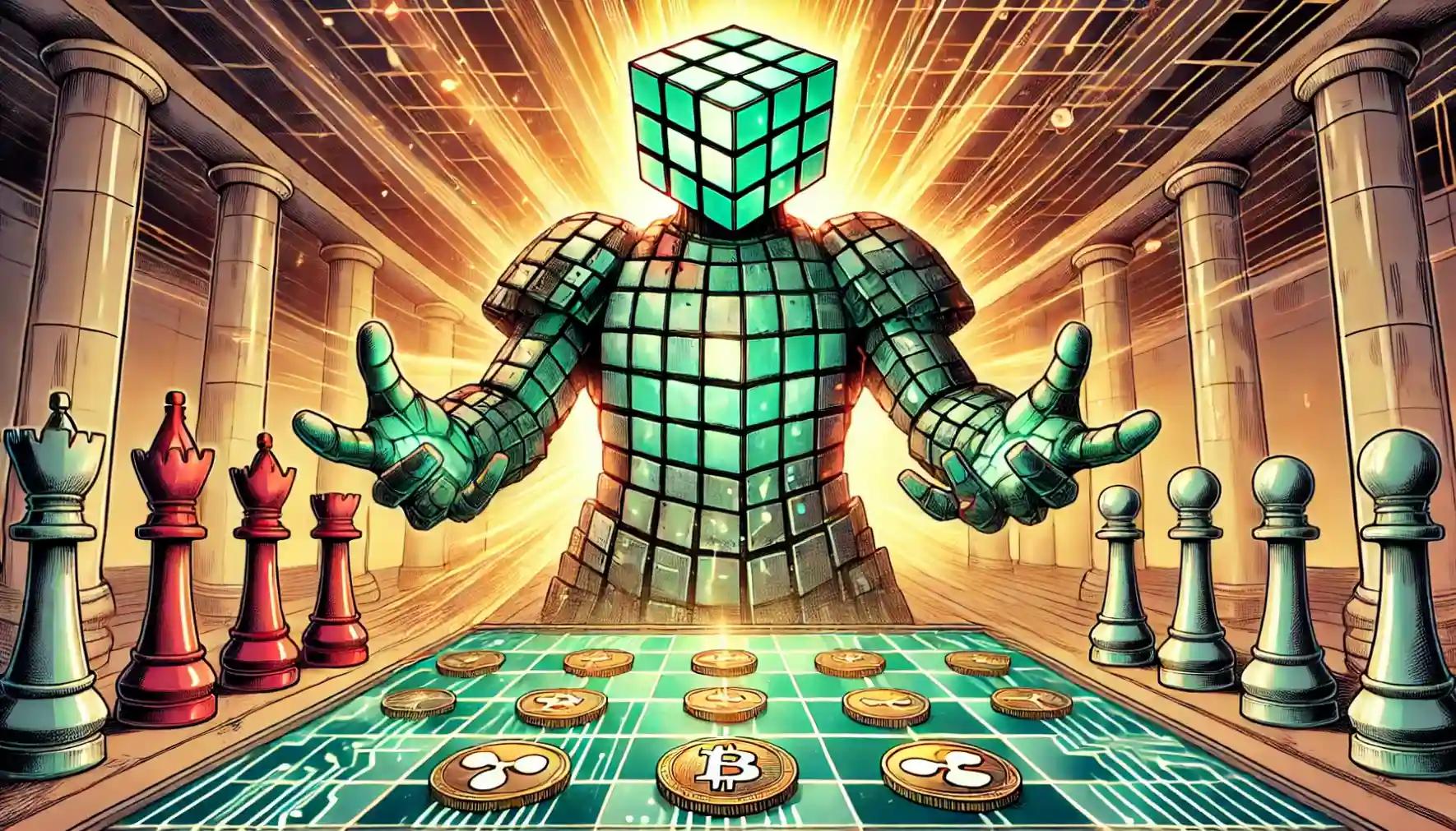 Robot strategizes Ripple’s $500M institutional funding on a blockchain chessboard