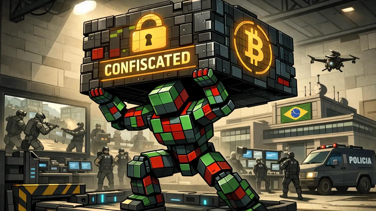 Seized crypto price funds power Brazil law enforcement infrastructure systems