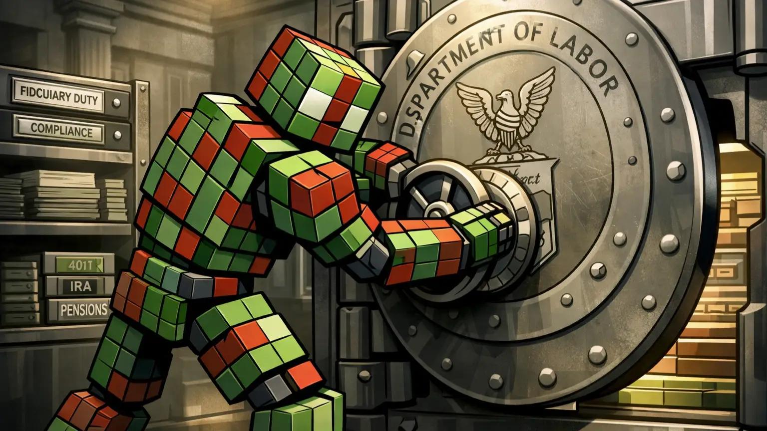 US opens 401k crypto rule vault access to retirement assets